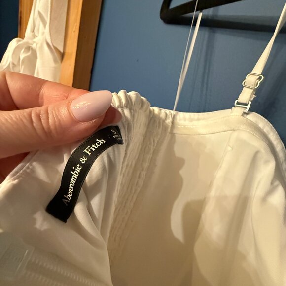 Abercrombie & Fitch White Pant Dress - Picture 4 of 4